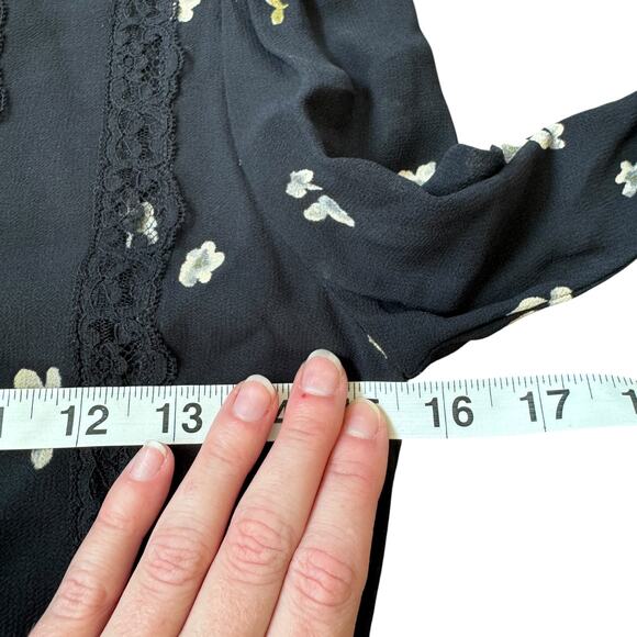 Reformation Natalia Lace Trim Midi Dress - Picture 9 of 12